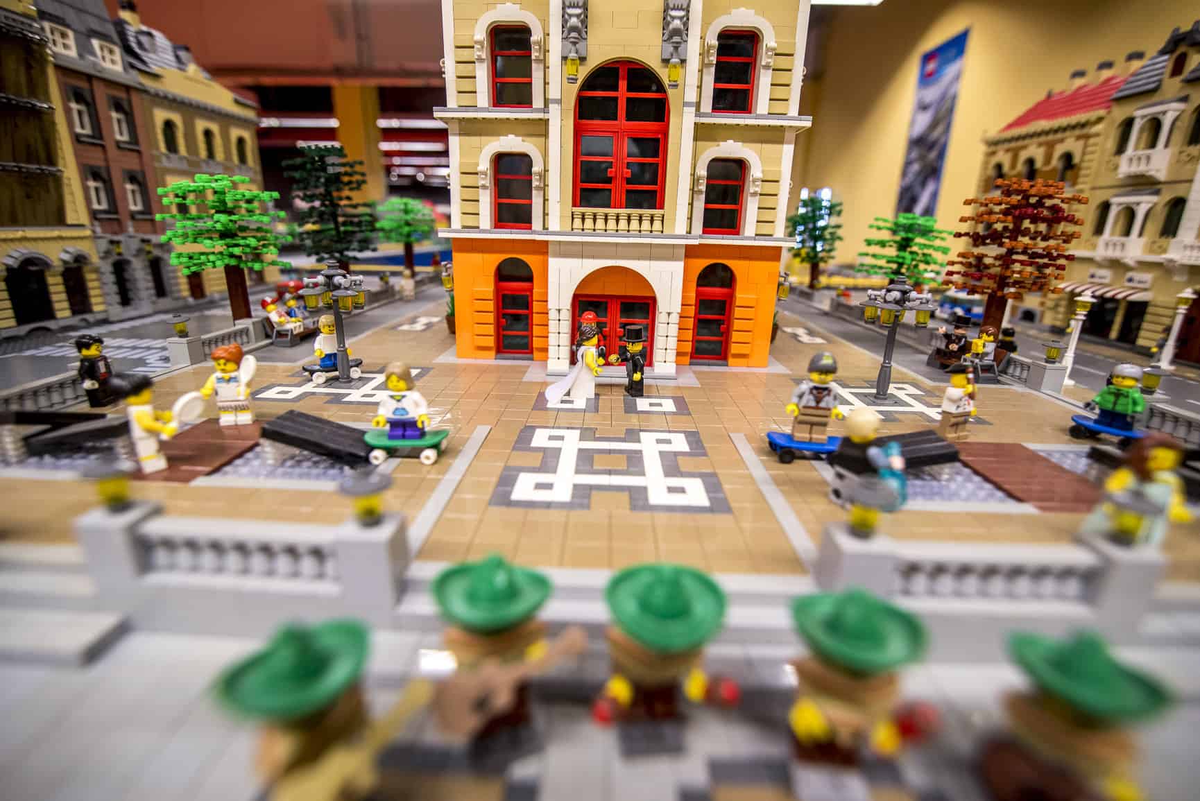 LEGO church wedding