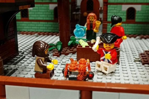 LEGO táborzűz minifigurákkal