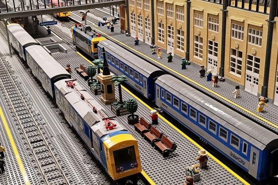 LEGO vonatok - Nyugati pályaudvar