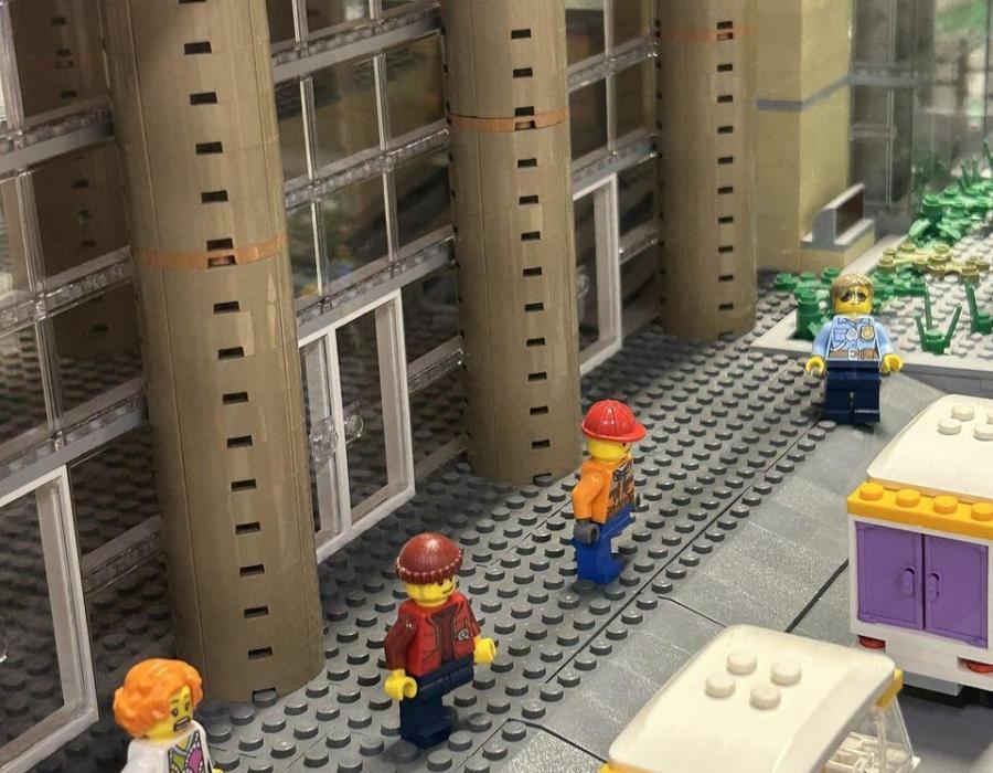 Nyugati pályaudvar életkép LEGO-ból
