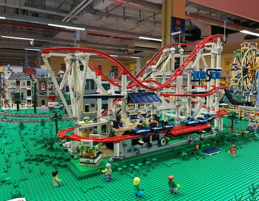 LEGO amusement park roller-coaster